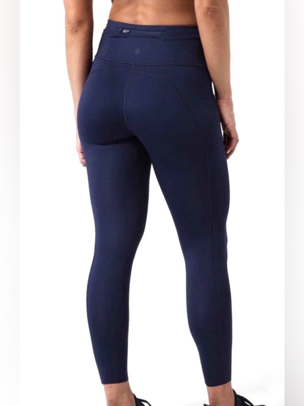 Athleta Accelerate 7/8 Tight Navy Blue Workout Leggings Women’s Small